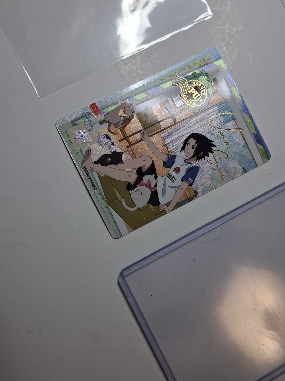 Naruto Kayou English Edition Sasuke Uchiha PU-005L4 Rare Full Art